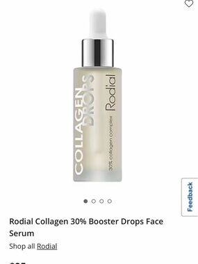 Rodial Collagen Drops Serum in Frosted White and Silver